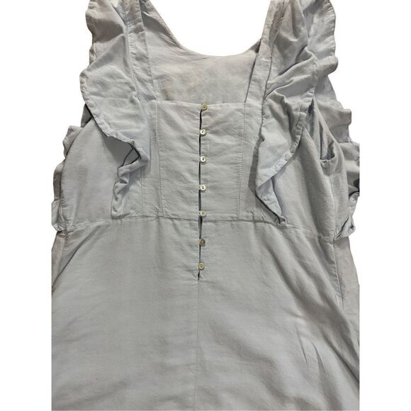 Zara Floral Embroidered Light Blue Dress size M - Picture 7 of 9